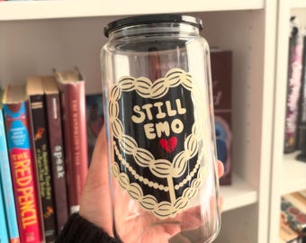 Still Emo Cake Forever Emo Kid 16oz Glass Cup