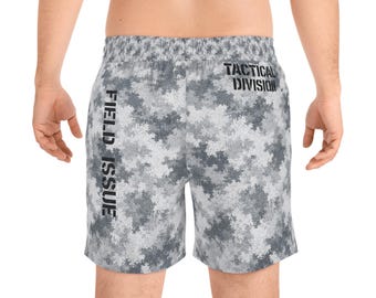 Arktische taktische Abteilung Badehose, Camo Badeshorts, Bademode im Militärstil, Feldproblem Boardshorts, Herren Sommerbadebekleidung