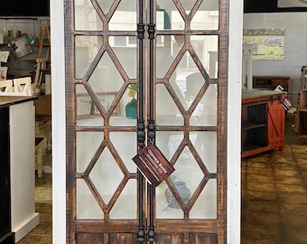 Blaire White and Tobacco Display Cabinet