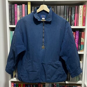 Vintage PENDLETON USA Anorak Fleece Liten Storlek Talon Dragkedja