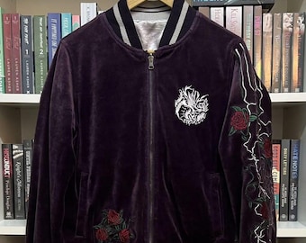 Reversible Dragon Japan Velvet Satin Sukajan Medium Size