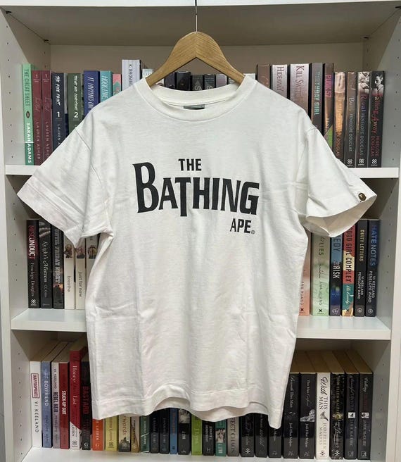 Bape, Vintage BAPE Exclusive The Beatles Logo Tee Medium Size