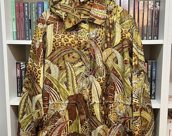 Salvatore Ferragamo Italien Leopard Motiv Barock Jacke Große Größe
