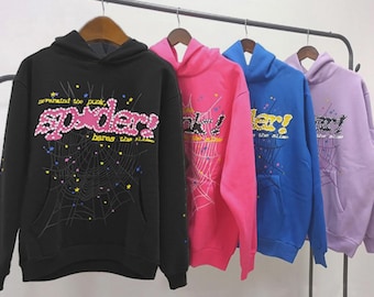 Y2K Spider Web Sweatshirt, Trendy Streetwear Graphic Hoodie, Pastel Goth Alt Clothes, Unisex Punk Pullover, Gift for Teen