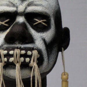 Shrunken Head Voodoo Witch Doctor Replica