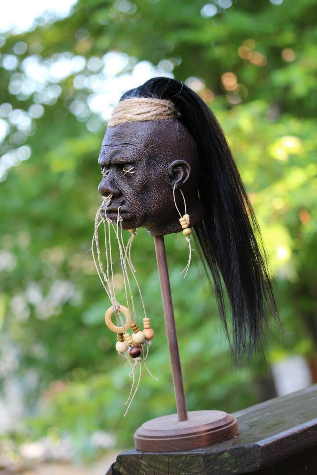 Shrunken Head Replica Etsy