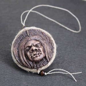Shrunken Head Ornament *double-sided*
