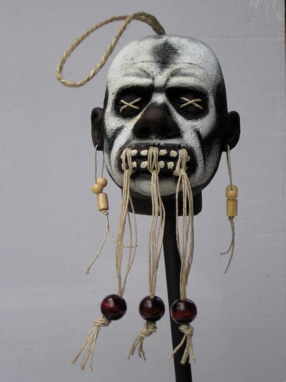 Shrunken Head Voodoo Witch Doctor Replica - Etsy