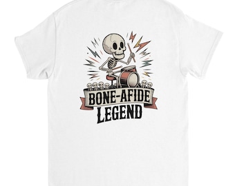 Skeleton Drummer T-Shirt | Fathers Day Gift Ideas | Funny Gift for Drummer Dad