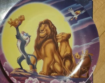 Assiette de collection LE ROI LION 1994 Disney Store Édition Limitée
