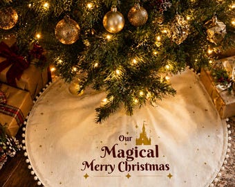 Disney Autographable Canvas Christmas Tree Skirt