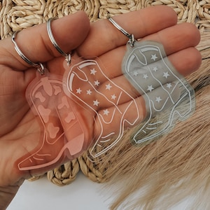 Cowgirl key chain, western keychains, cowboy boot keychain, western accessories girl, girlfriend gift, cowgirl gifts, country girl birthday