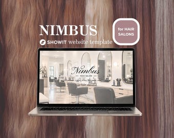 Nimbus Hair Salon Showit Website Template | Hairstylists | Beauty Professionals