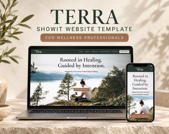 Showit Website Template for Wellness Professionals | Holistic Coach, Therapist Website