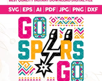 Go Spurs Go PNG SVG, San Antonio Spurs Basketball Shirt Design, NBA Basketball Design, Trendy svg, WembanyamaSpurs,Game Day Shirt,Trendy Png