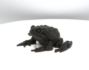 Articulated Cane Toad Fidget Toy – 3D Printed Desk Companion, Sensory Play Tool