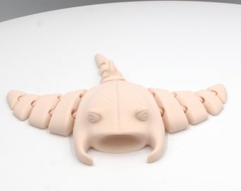 Articulated Manta Ray Fidget Toy – 3D Printed Desk Companion, Sensory Play Tool