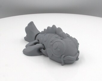 Articulated Koi Fish Fidget Toy – 3D Printed Desk Companion, Sensory Play Tool