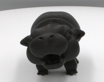 Articulated Hippo Fidget Toy – 3D Printed Desk Companion, Sensory Play Tool