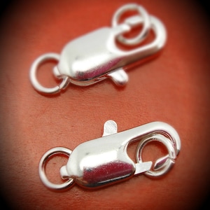 17MM Silver Plated Large Lobster Claw Clasps image 1