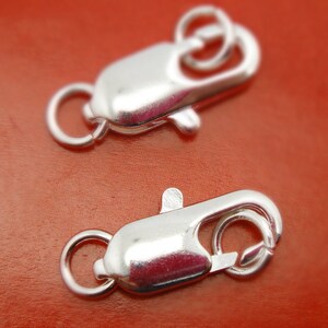 17MM Silver Plated Large Lobster Claw Clasps image 2