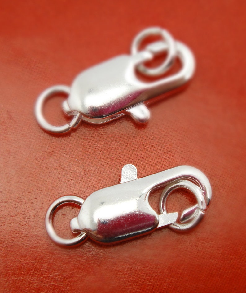 17MM Silver Plated Large Lobster Claw Clasps image 2