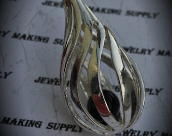 Silver Plated Teardrop Pendant