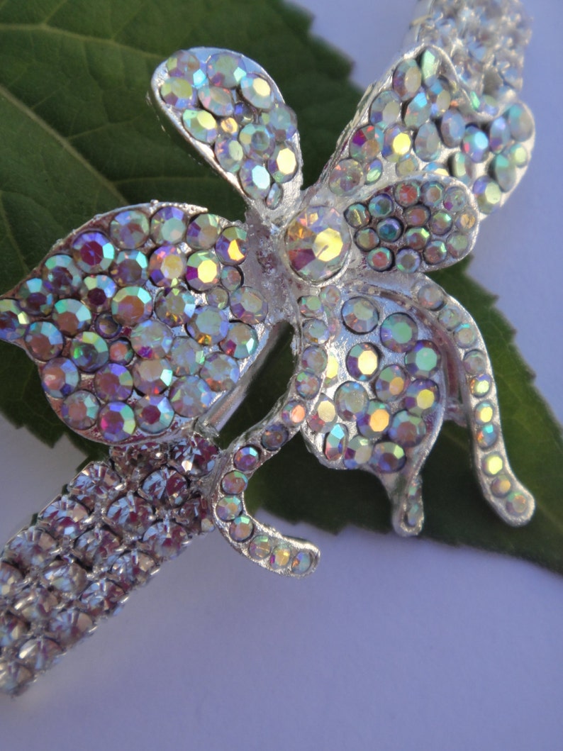 Pin & Tube Long Rhinestone Necklace