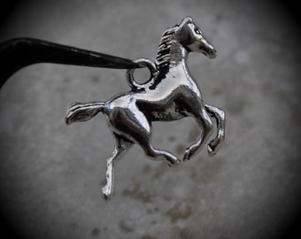 Horse Sterling Silver Plated Charm