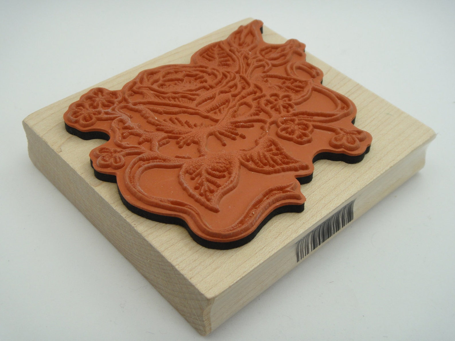 Wood Mounted Rubber Ribbon and Rose | Etsy