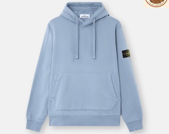 Stone Island Hoodie|| Minimal Streetwear Pullover||Compass Patch Casual Hoodie