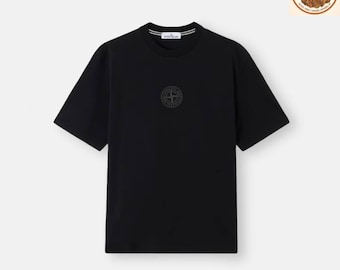 Stone Island T Shirt Men || Minimalist Compass Logo Tee || Luxury Streetwear Shirt