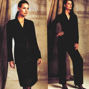 Vogue 2602 UNCUT Vogue American Designer Bill Blass Petite Misses' Suit Jacket, Skirt and Pants Sewing Pattern Size 6-8-10 Bust 32 image 1