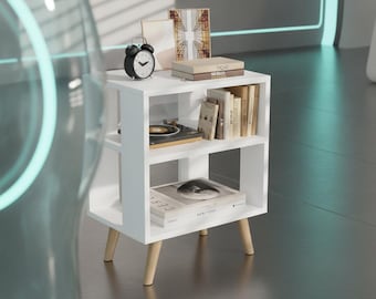 Bedside Table, Wooden Nightstand, Nightstand Table, Living Room Side Table, Modern Furniture, Bedroom Decor, Display Stand