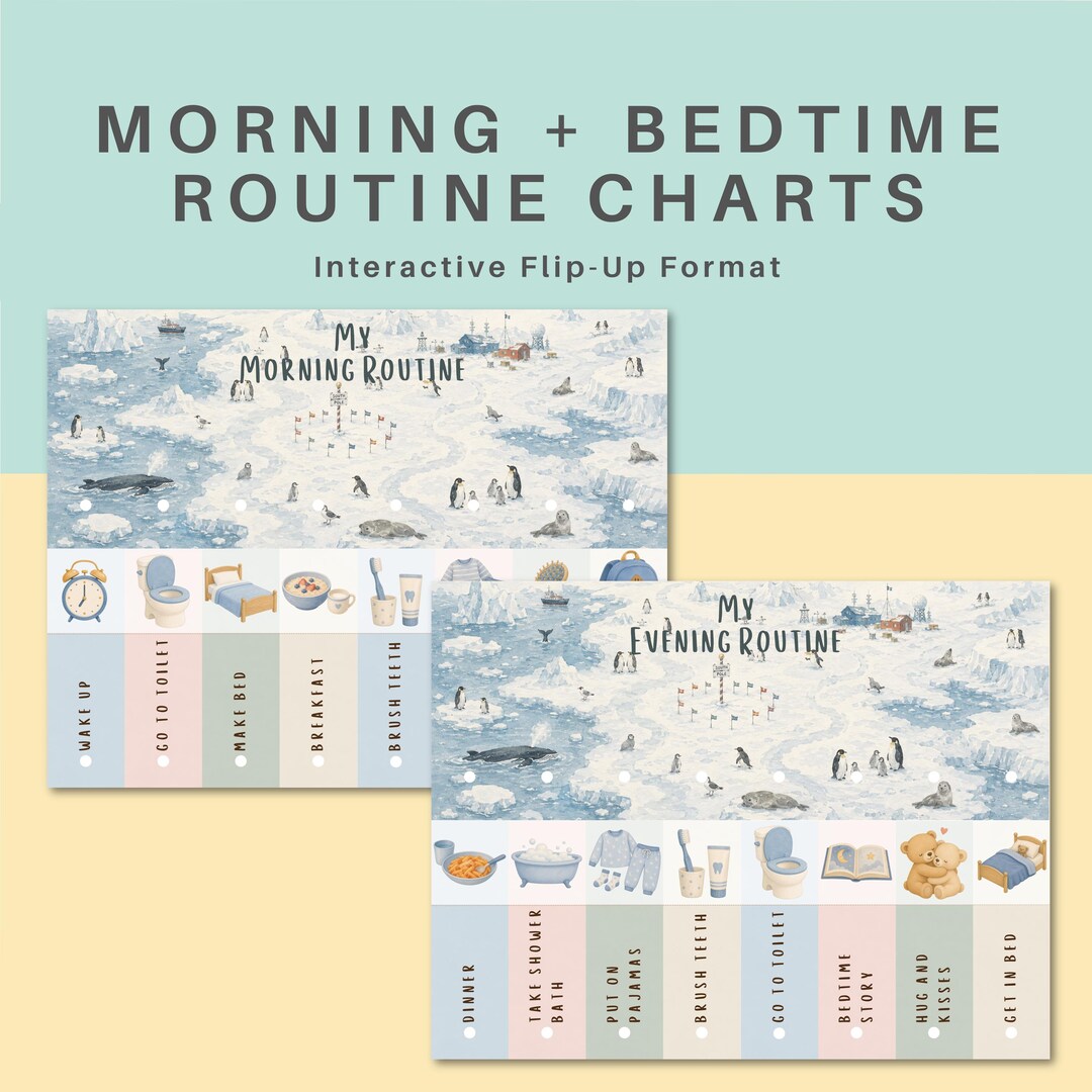 Tableau de routine matinale pour enfants | Tableau de routine du ...