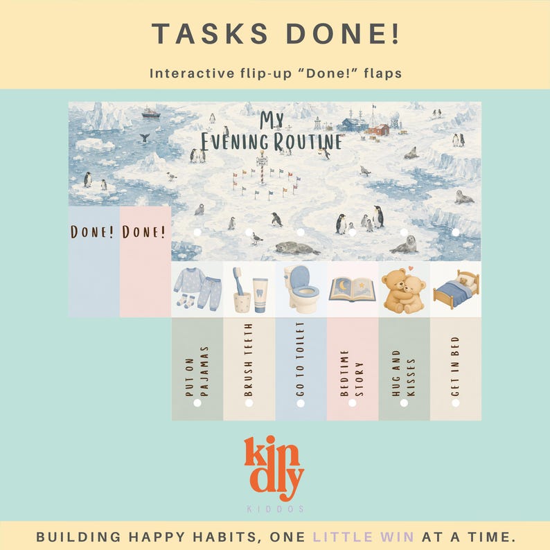 Tableau de routine matinale pour enfants | Tableau de routine du ...