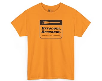 Halloween Witch Heavy Cotton T-Shirt - InstaCostume™ Brrooom, Brrooom.™ Aerial Ride Sharing Service