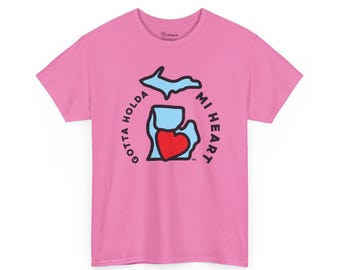 Michigan Heart - Grab Life by the Hand™ Heavy Cotton Tee - 5 Colors