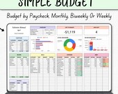 Budget Planner Google Sheet Monthly Expenses Spreadsheet Simple Weekly Financial Planner Bill Tracker Excel Simple Monthly Budget Worksheet