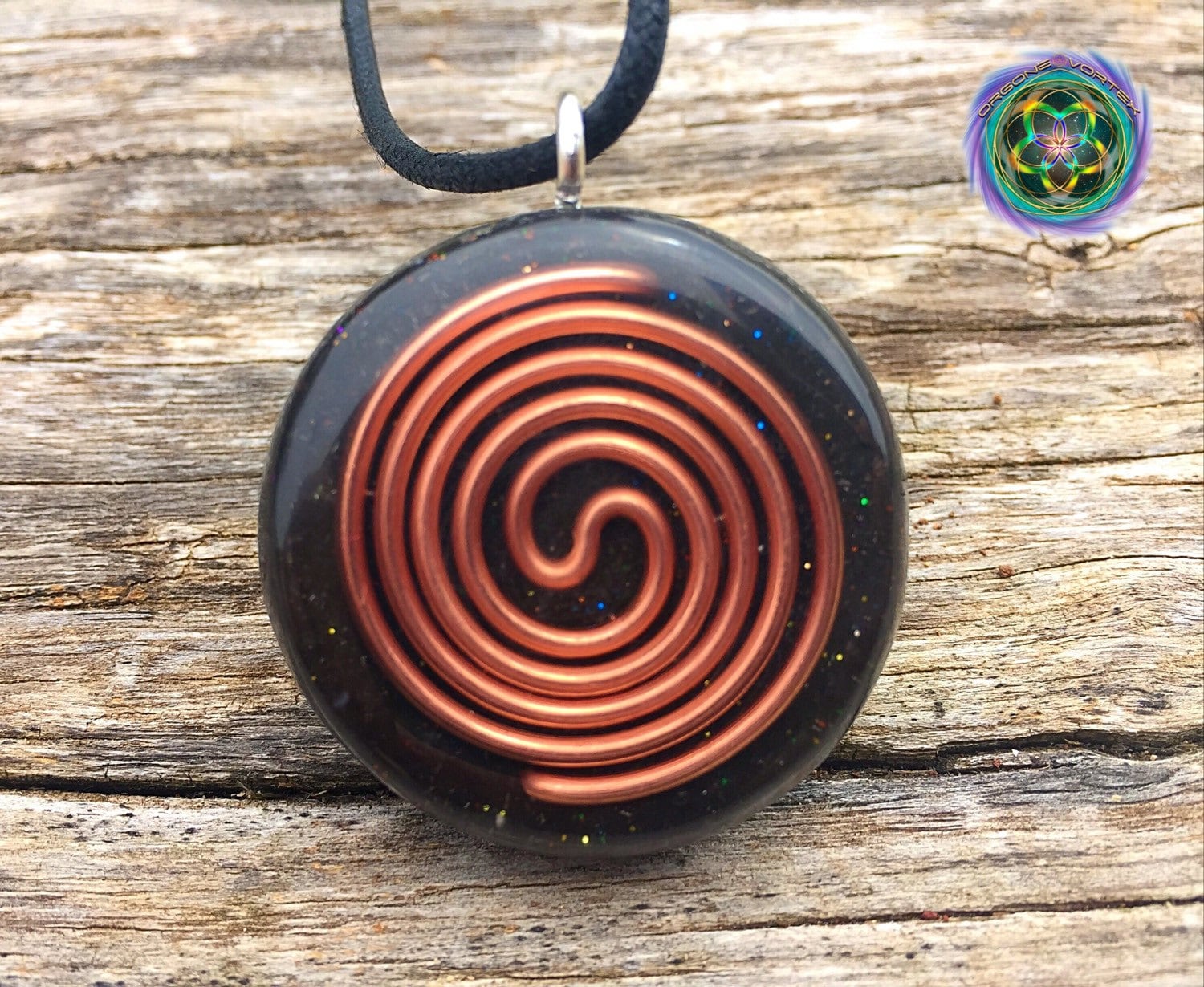 Blue Sri Yantra Mandala Orgone Vortex Tesla Orgonite Pendant- EMF ...