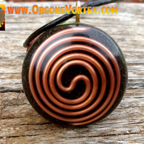 Orgone Vortex Tesla Dual Coil Orgonite Pendant - EMF Blocker - Chakra Balancing - FREE Necklace - Hand Made