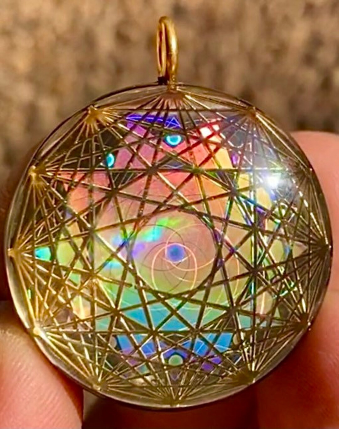 Dodecagram - Sacred Geometry Holographic Orgone Vortex Tesla Orgonite ...