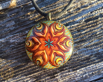 Happy Happy James - Seed of Life - Orgone Vortex Tesla Orgonite Pendant -  EMF Blocker - Chakra Balancing - FREE Necklace - Hand Made