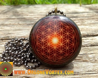 Eternal Sunshine - Sacred Geometry - Orgone Vortex Tesla Orgonite Pendant- EMF Blocker - Chakra Balancing - FREE Necklace - Hand Made