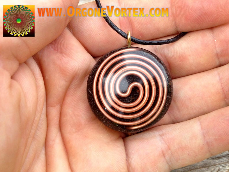Orgone Vortex Tesla Dual Coil Orgonite Pendant - EMF Blocker - Chakra ...