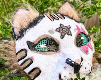 Máscara de lince gris terio (sin forro)