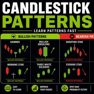 Candlestick Cheat Sheet PDF | Trading Patterns Guide | Bullish & Bearish Candles | Beginner Day Trading Tool