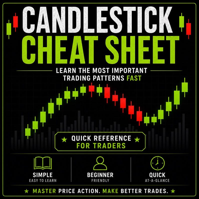 Candlestick Cheat Sheet PDF | Trading Patterns Guide | Bullish ...