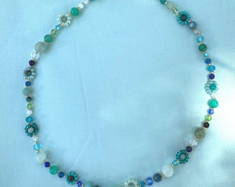 Florida Springs Beaded Necklace I