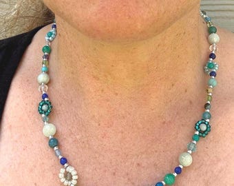 Florida Springs Beaded Necklace III